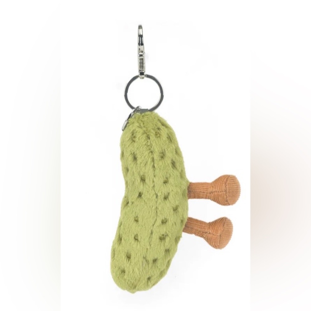 Jellycat Green Pickle Bag Charm Plush - Picture 3 of 4